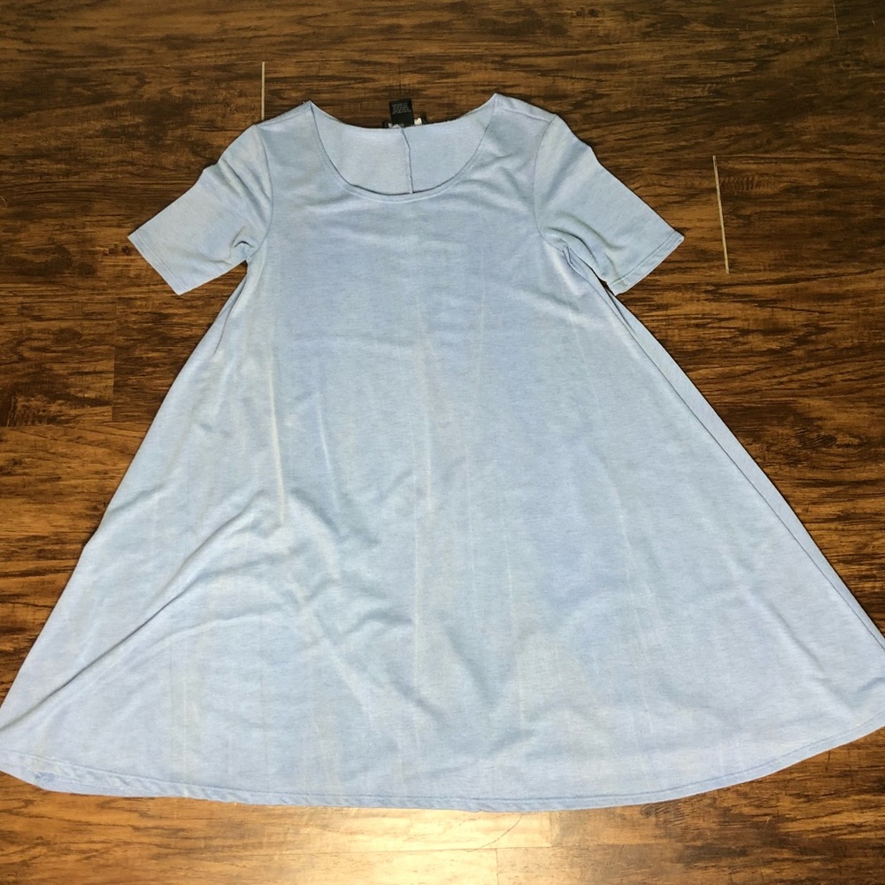 Light Blue T-shirt Dress